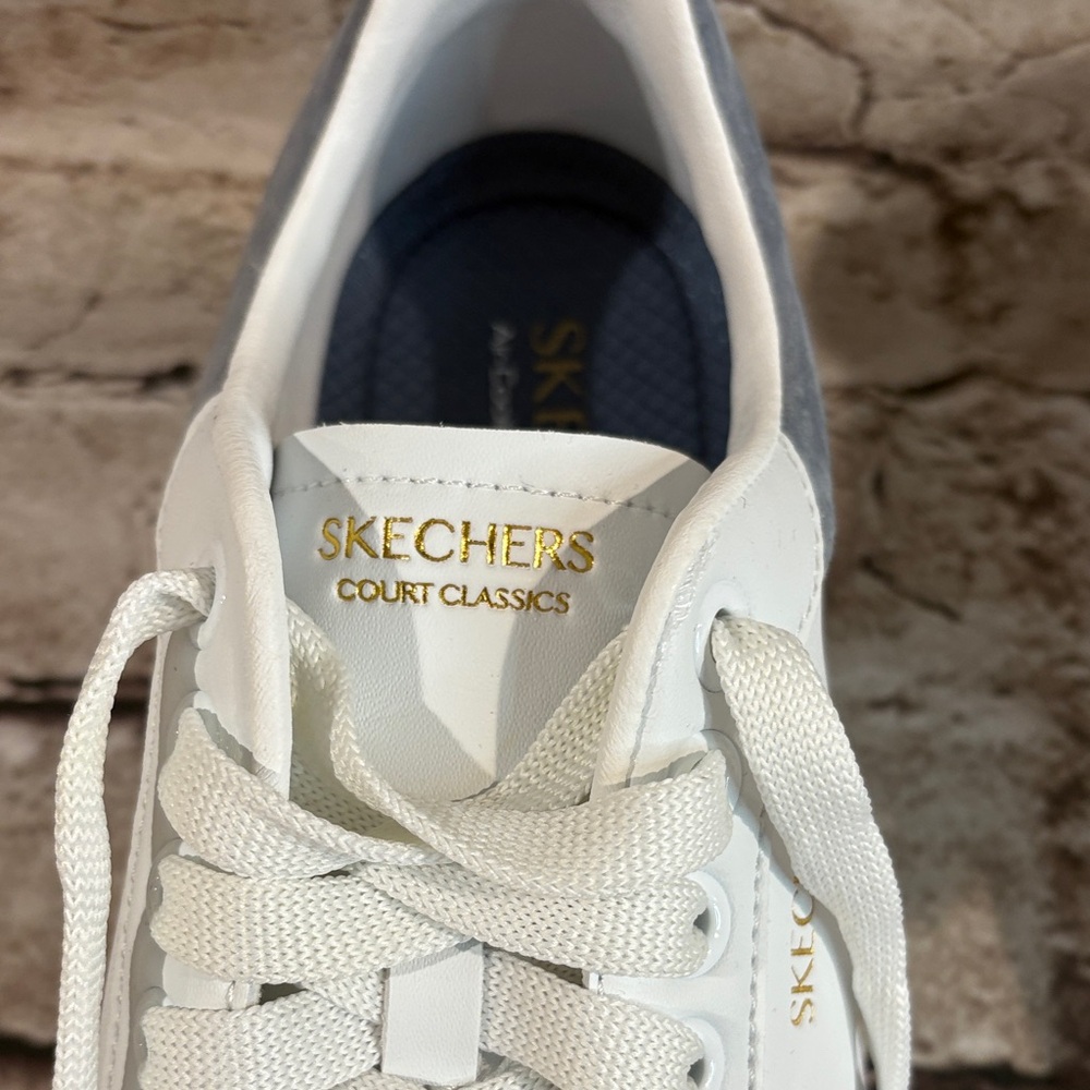 NWOT- Skechers Court Classics White Sneakers - Picture 10 of 10